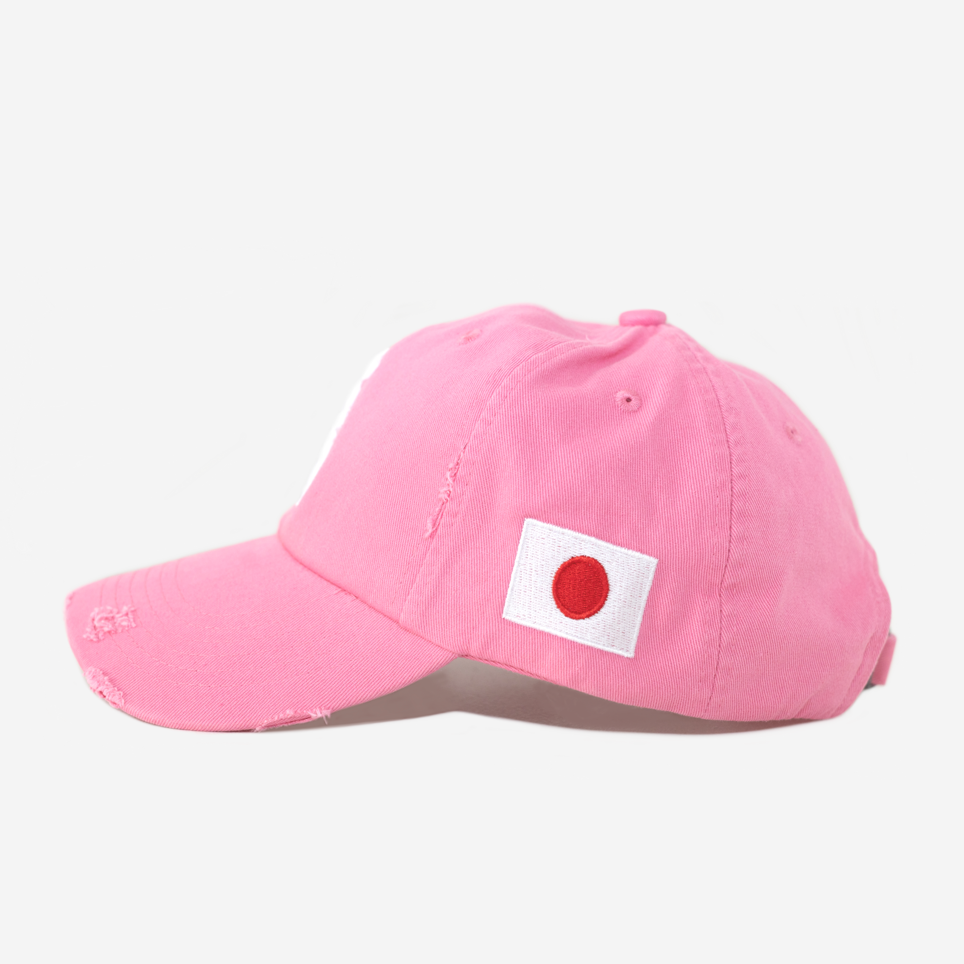 NY KANJI DISTRESSED HAT (PINK)