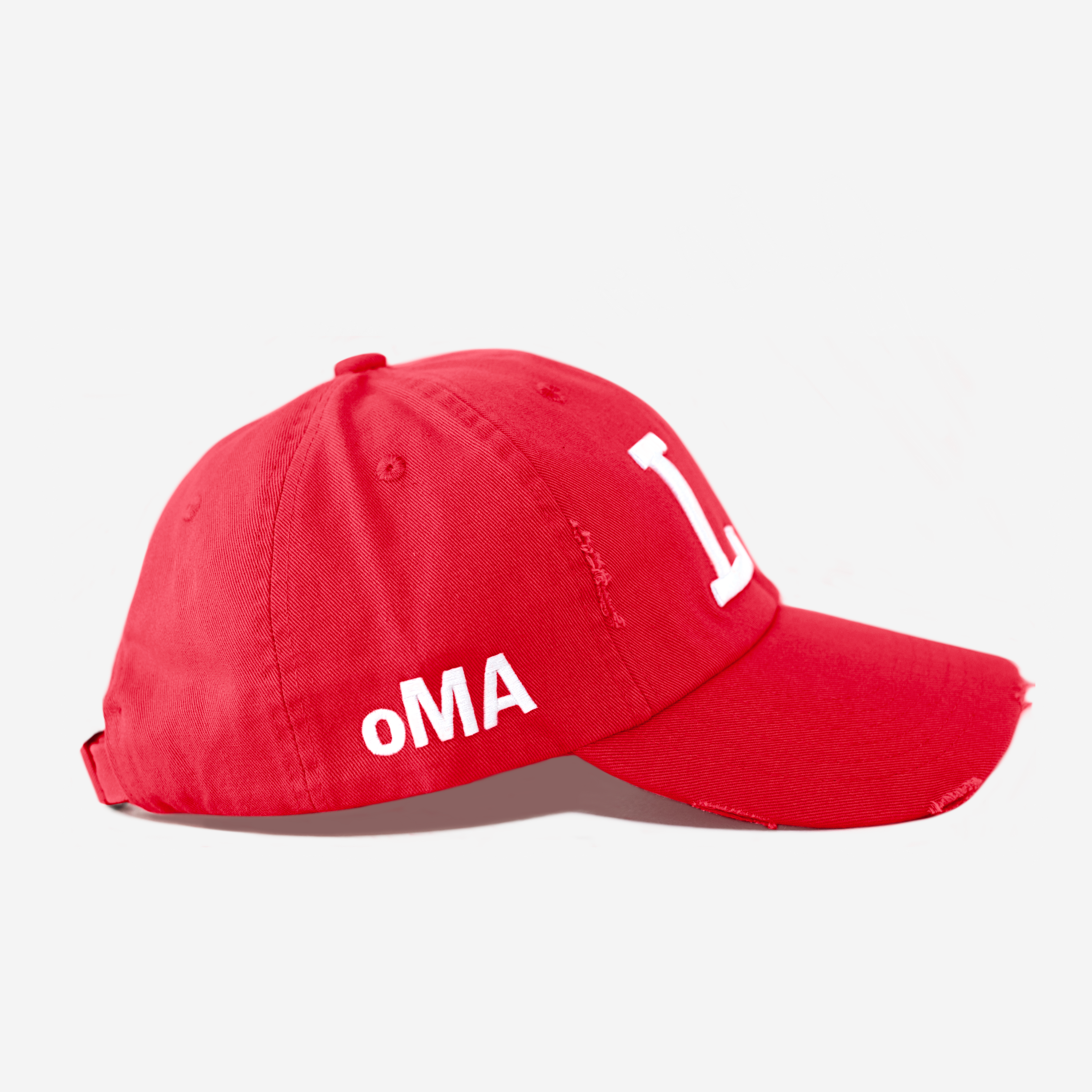 LA VALENTINE DISTRESSED HAT (RED)