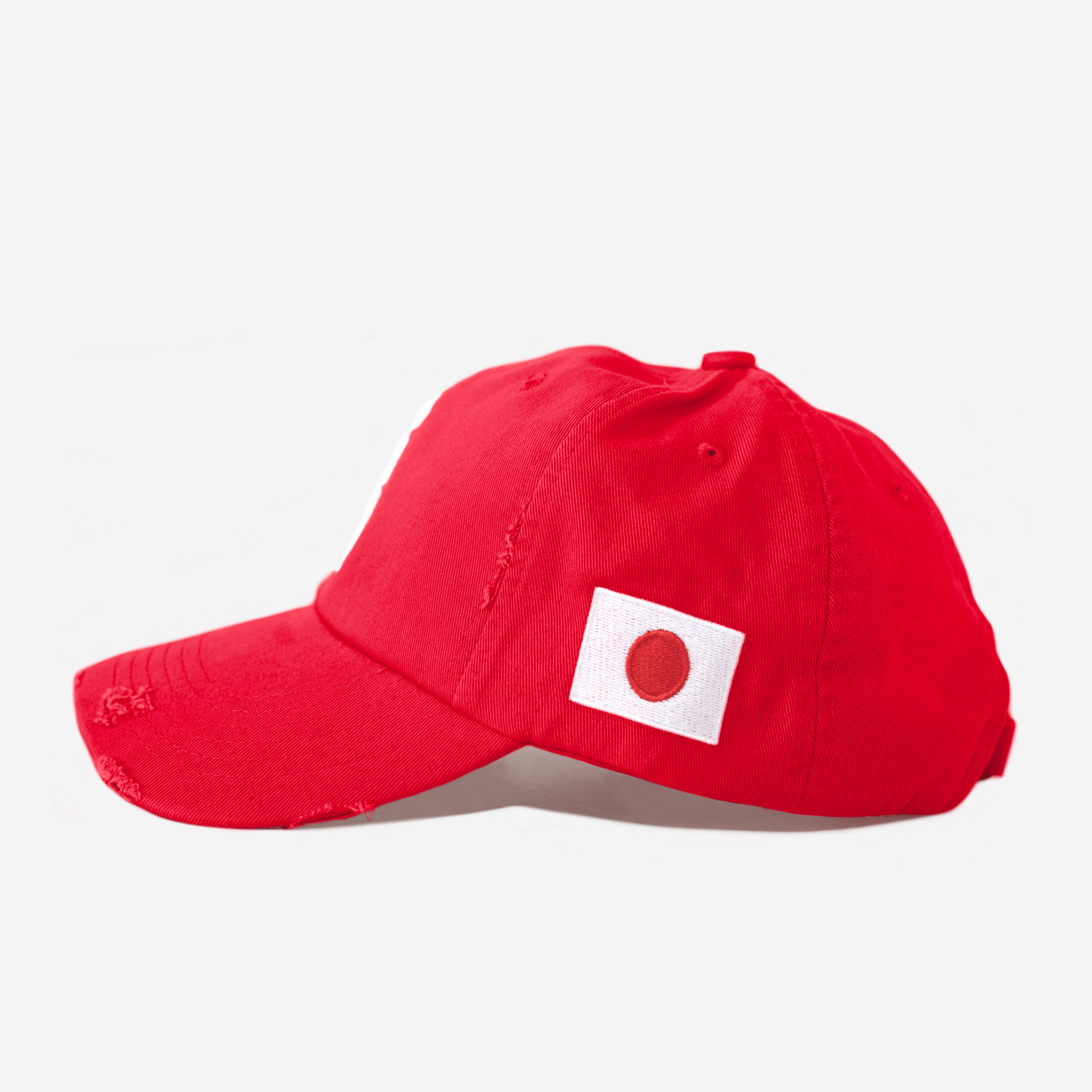 NY KANJI DISTRESSED HAT (RED)