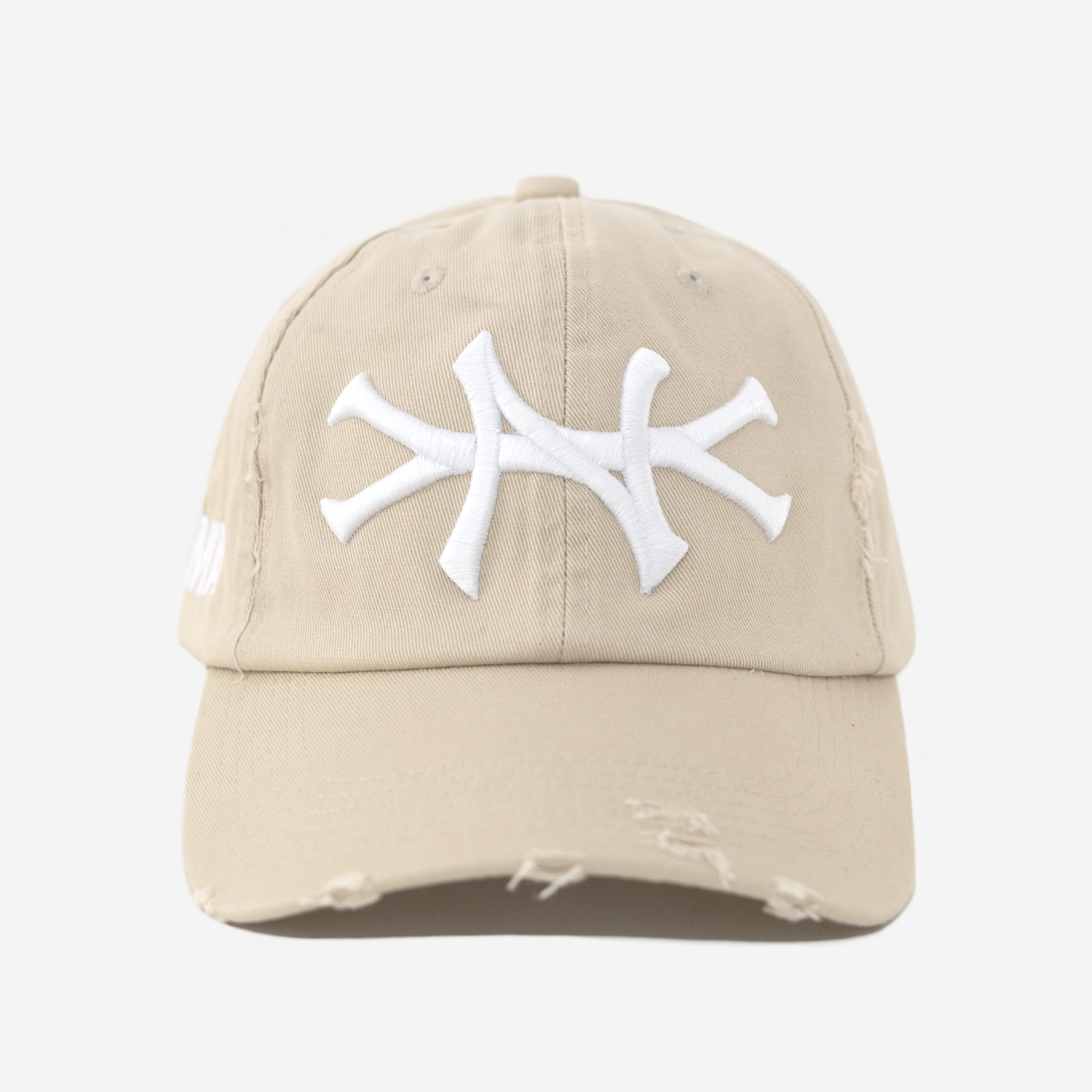 NEW YoRK VALENTINE DISTRESSED HAT (CREAM)