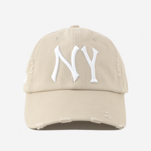 NY VALENTINE DISTRESSED HAT (CREAM)