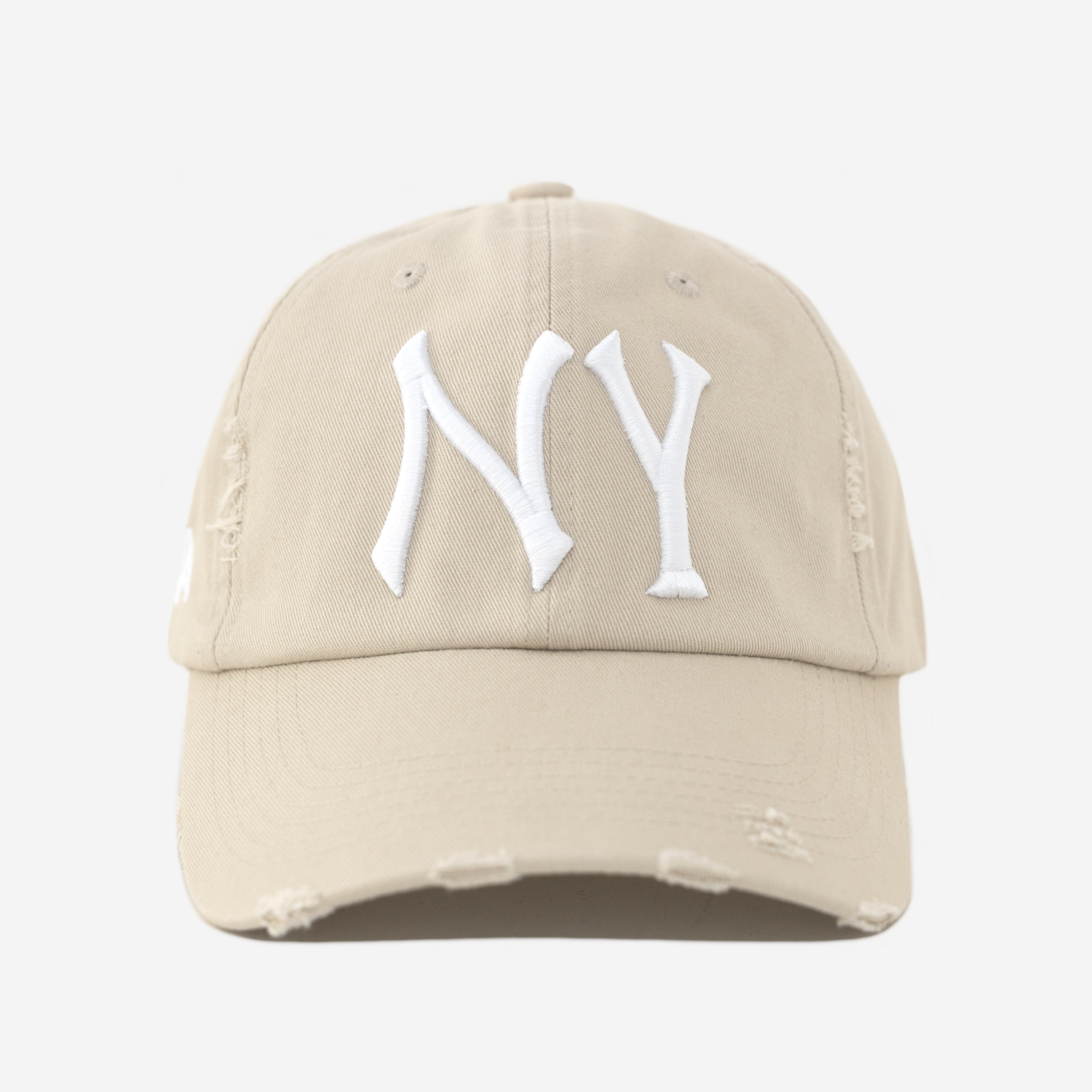 NY VALENTINE DISTRESSED HAT (CREAM)