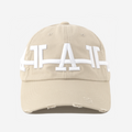 LA VALENTINE CROWN DISTRESSED HAT (CREAM)