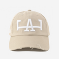 LoS ANGELES VALENTINE DISTRESSED HAT (CREAM)