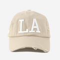 LA VALENTINE DISTRESSED HAT (CREAM)