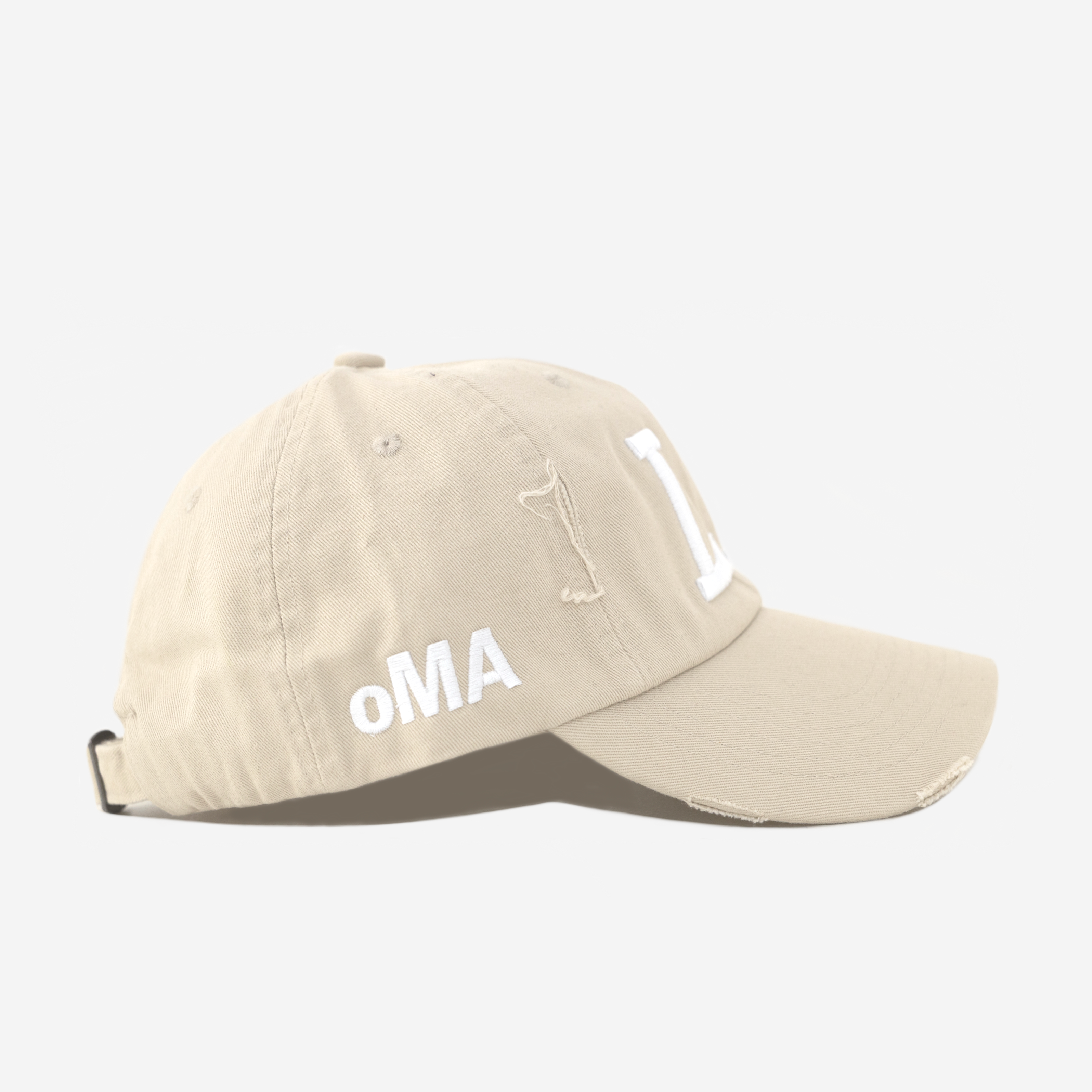 LA VALENTINE DISTRESSED HAT (CREAM)