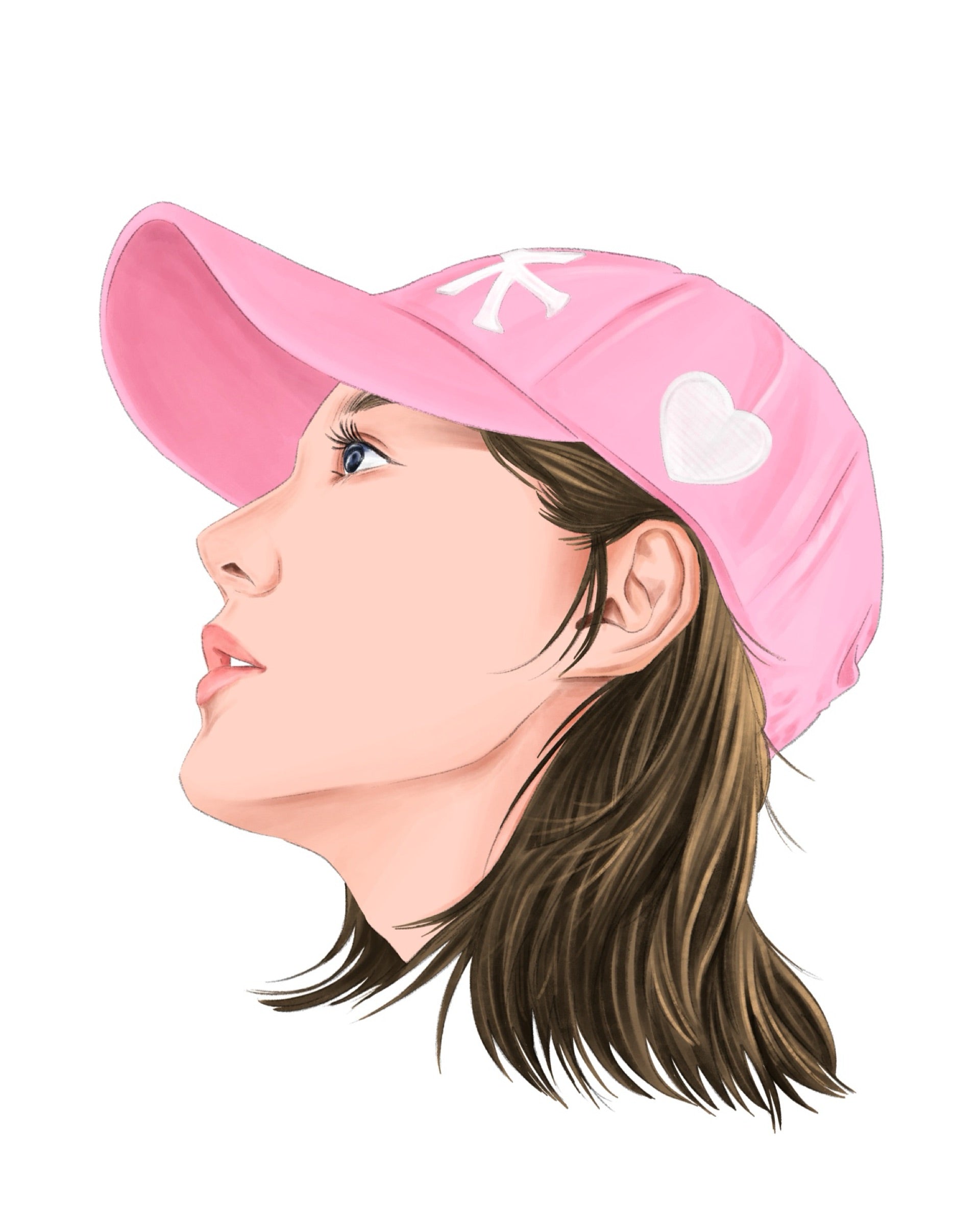 LA VALENTINE DISTRESSED HAT (PINK)