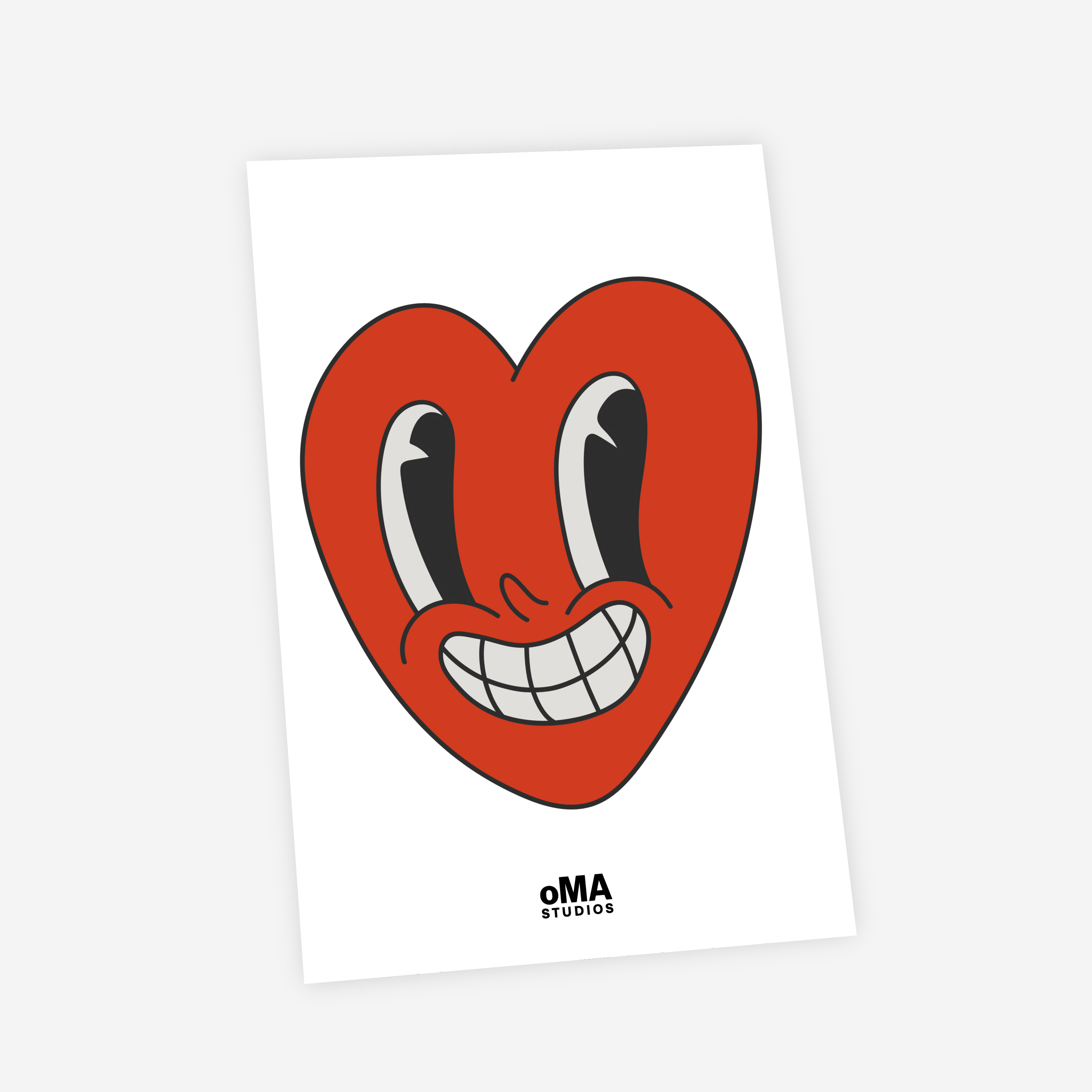 oMA VALENTINE ART / HAT CASE (RED)