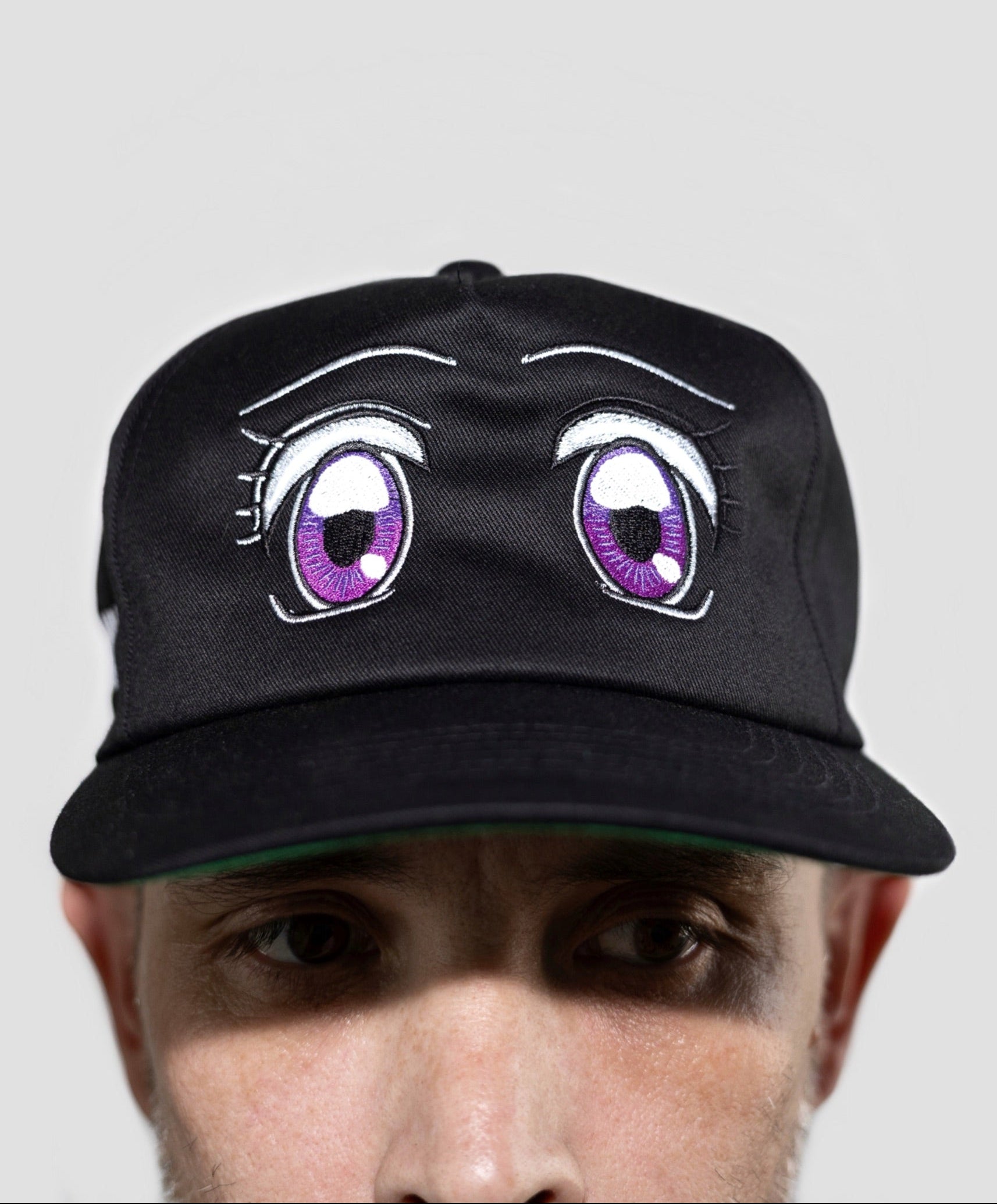 GooD ANIME EYES HAT (GREEN BRIM)