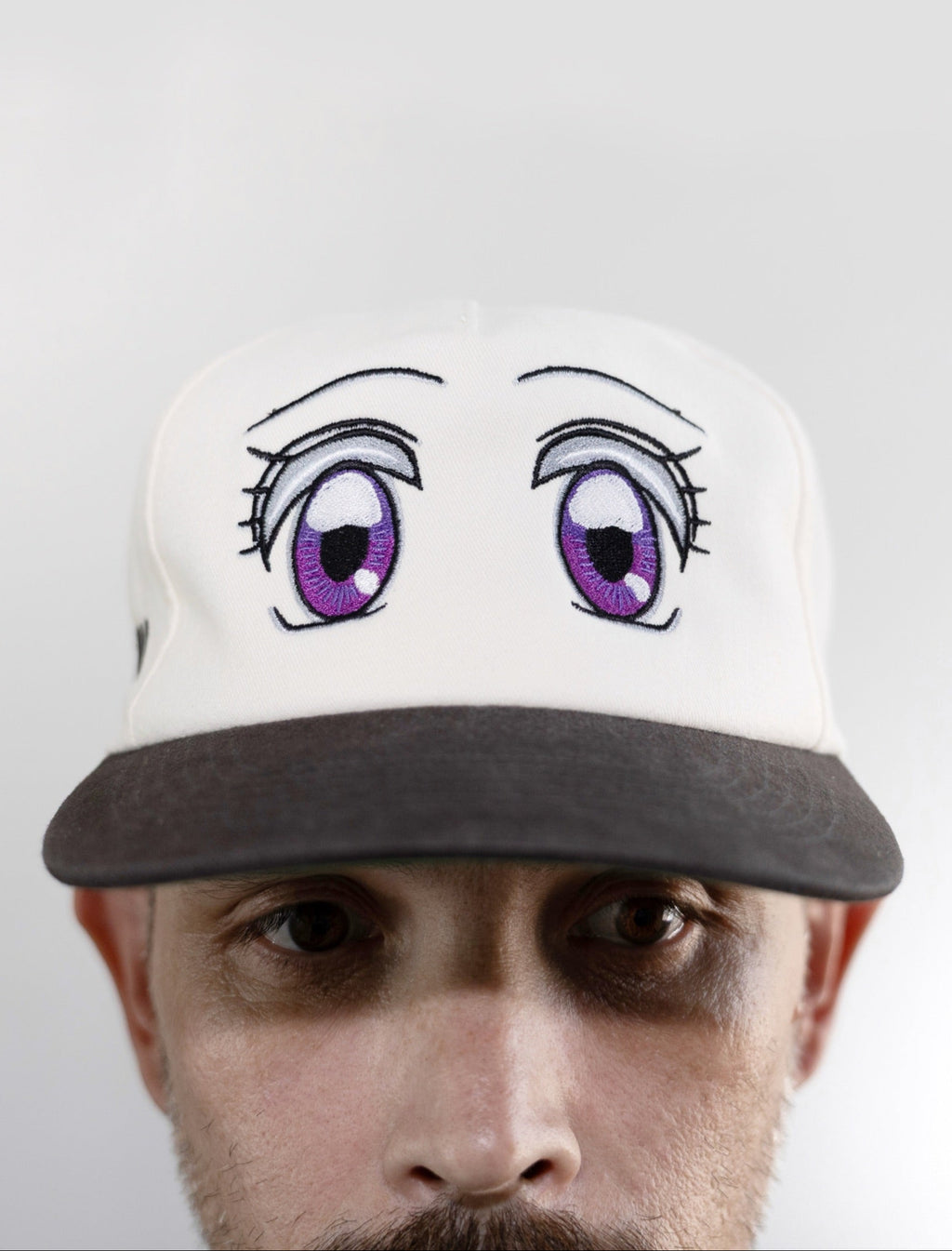 GooD ANIME EYES HAT (IVoRY)