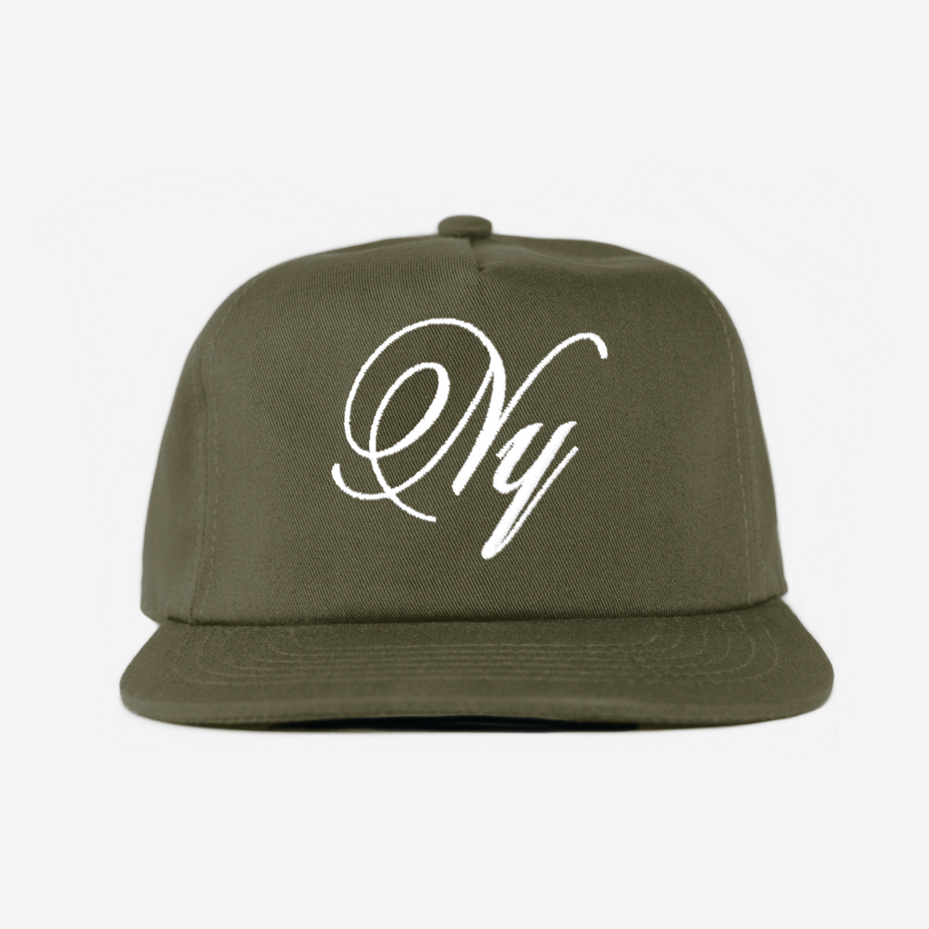 NEW YORK SCRIPT HAT (ARMY)