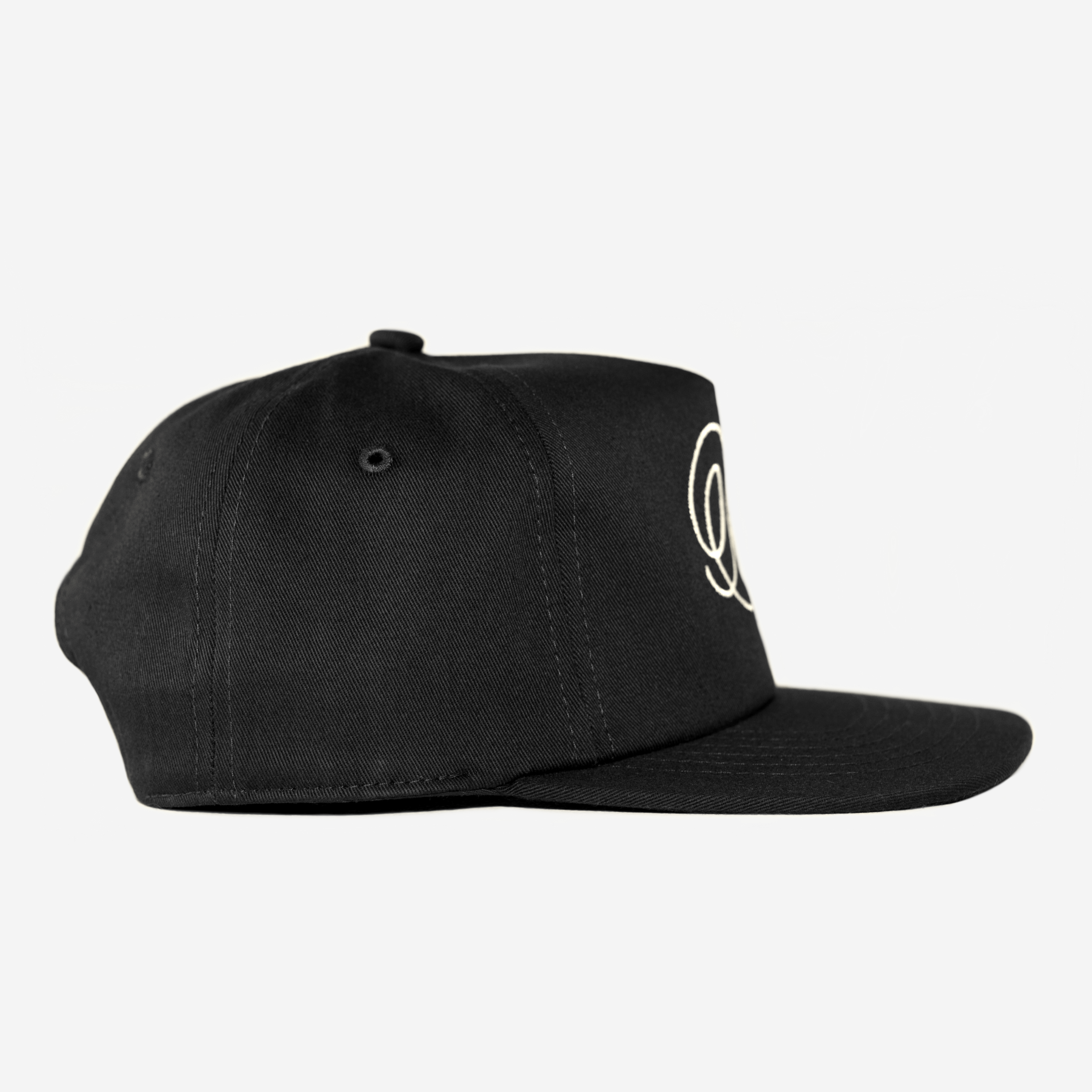 NEW YORK SCRIPT HAT (BLK/CRM)