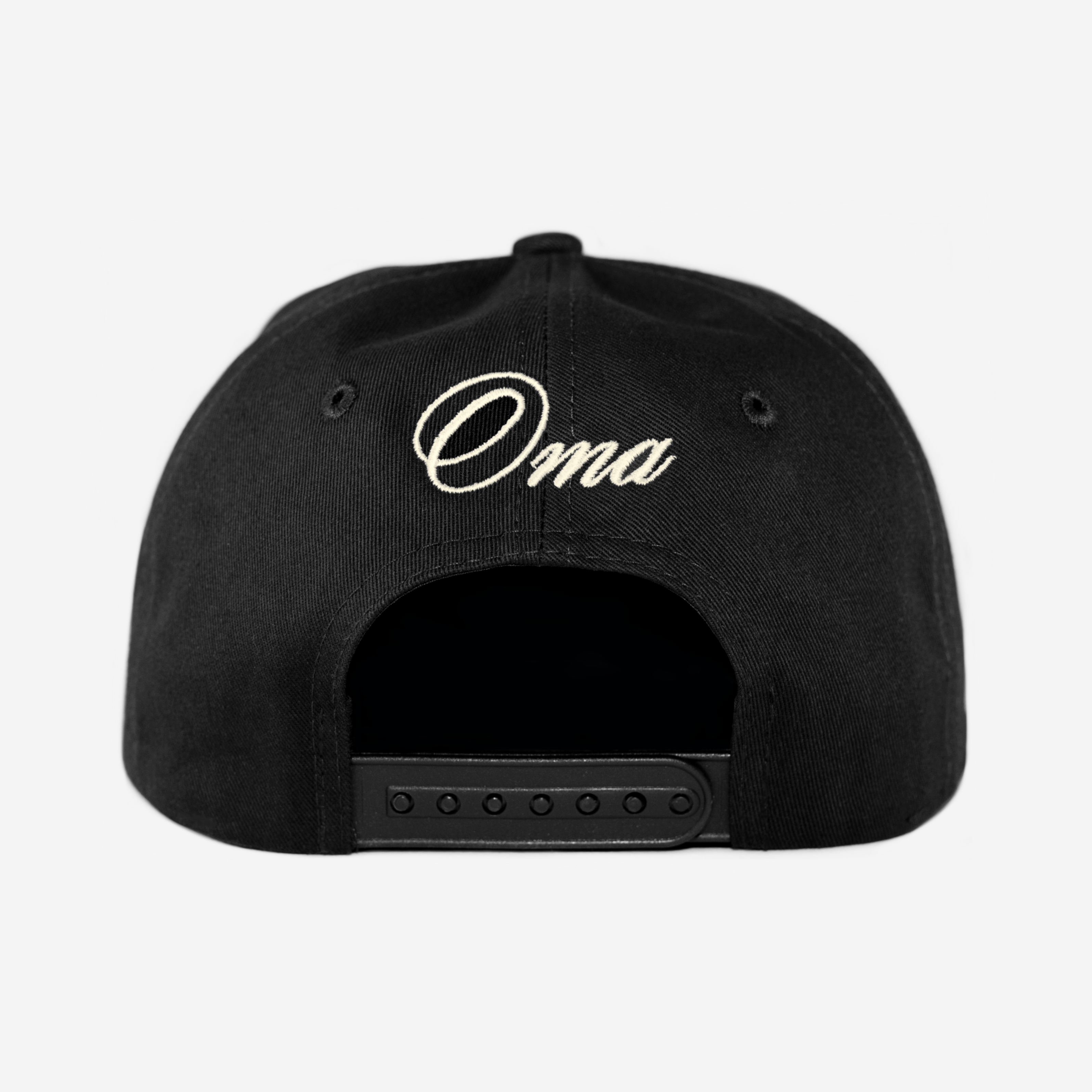 SAN FRANCISCO SCRIPT HAT (BLK/CRM)