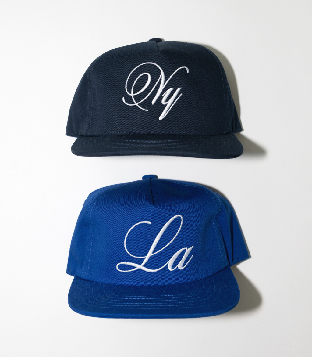NEW YORK SCRIPT HAT (NAVY)