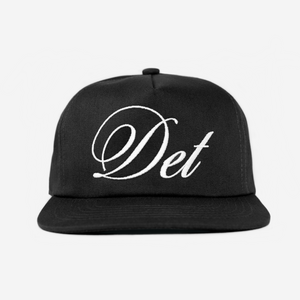 DETROIT SCRIPT HAT (BLACK)