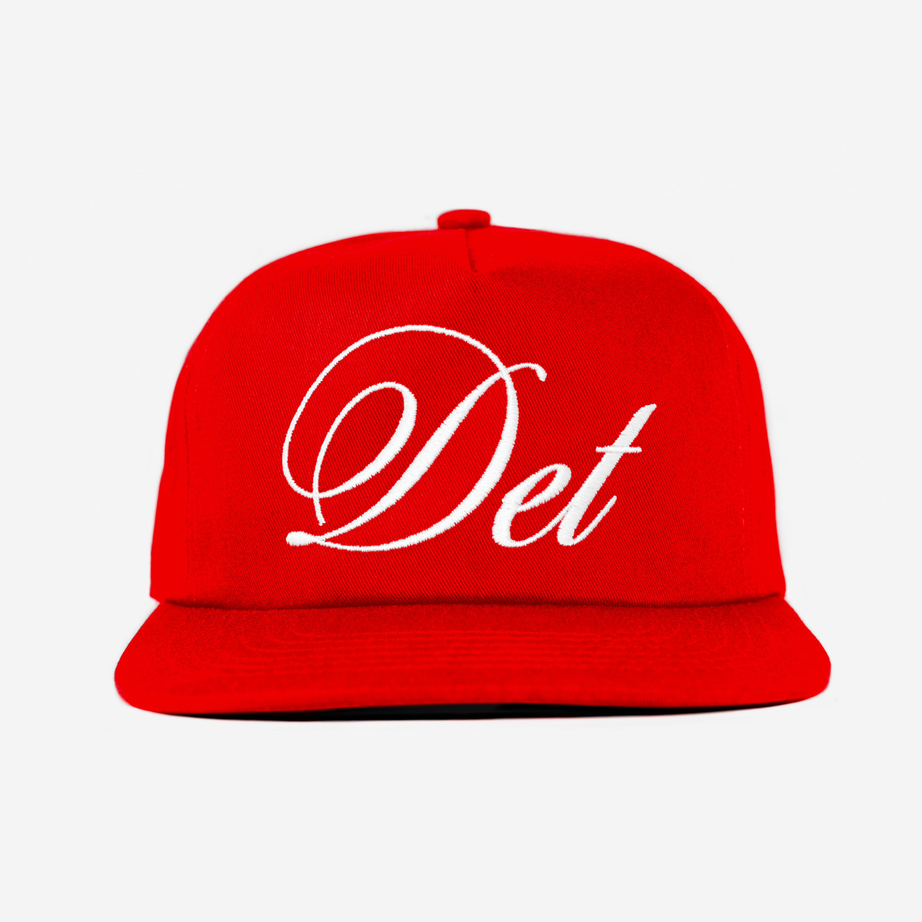 DETROIT SCRIPT HAT (RED)