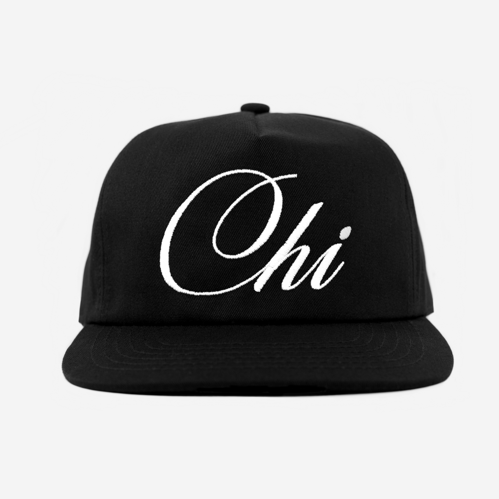 CHICAGO SCRIPT HAT (BLACK)