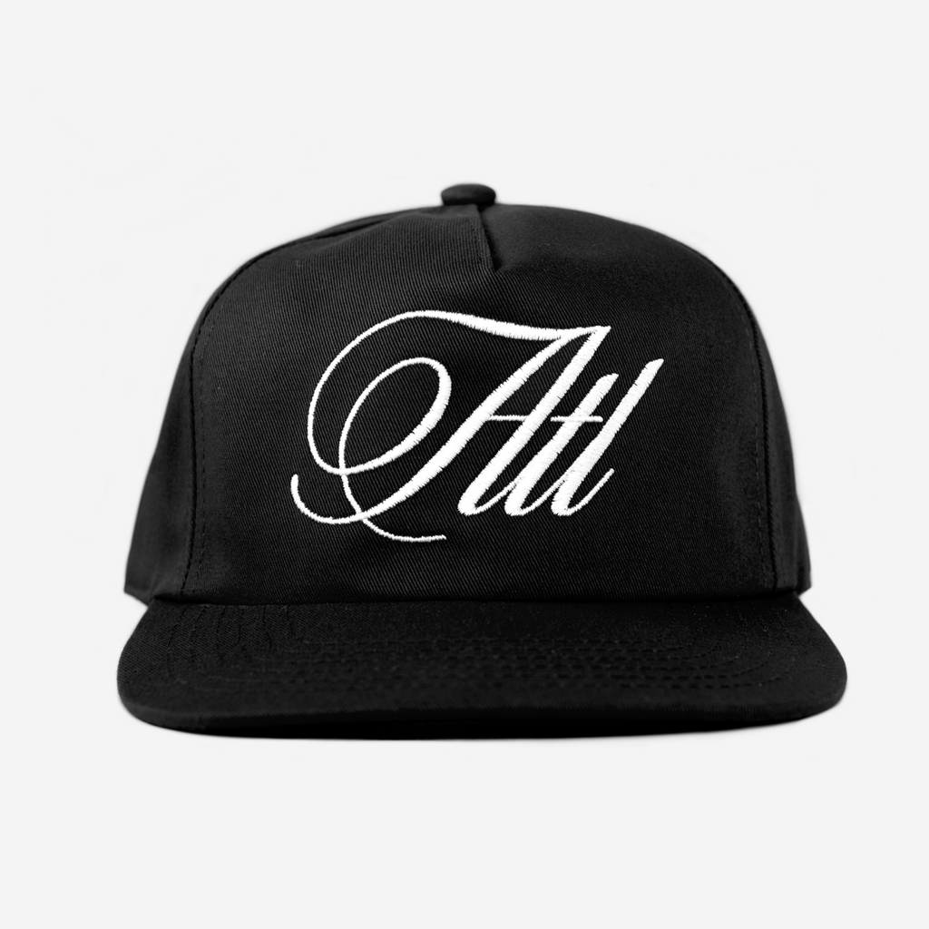 ATLANTA SCRIPT HAT (BLACK)