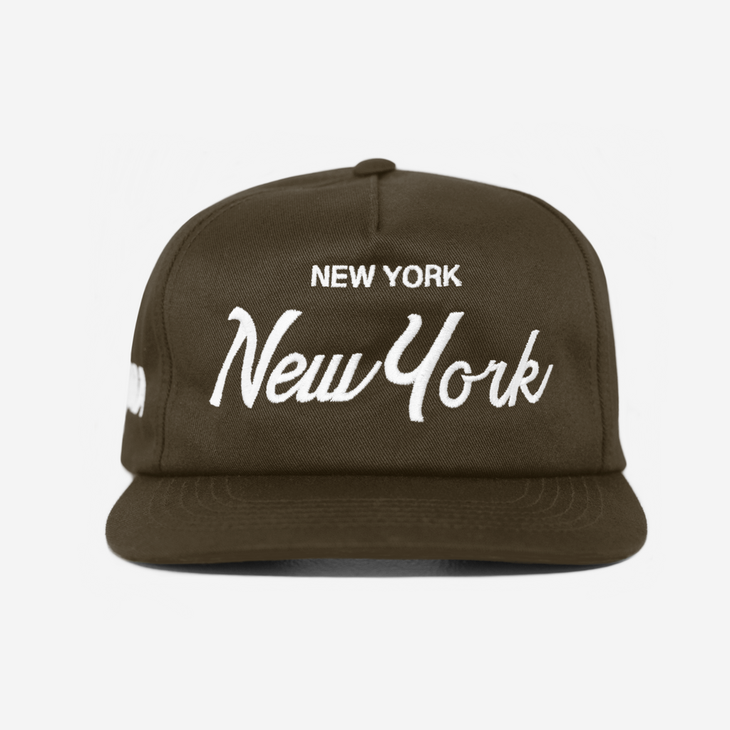 NEW YoRK, NEW YoRK THRoWBACK HAT (BRoWN)