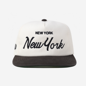 NEW YoRK, NEW YoRK THRoWBACK HAT (IVoRY)