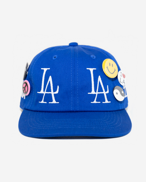 oLD LoS ANGELES BUTToN HAT (BLUE)