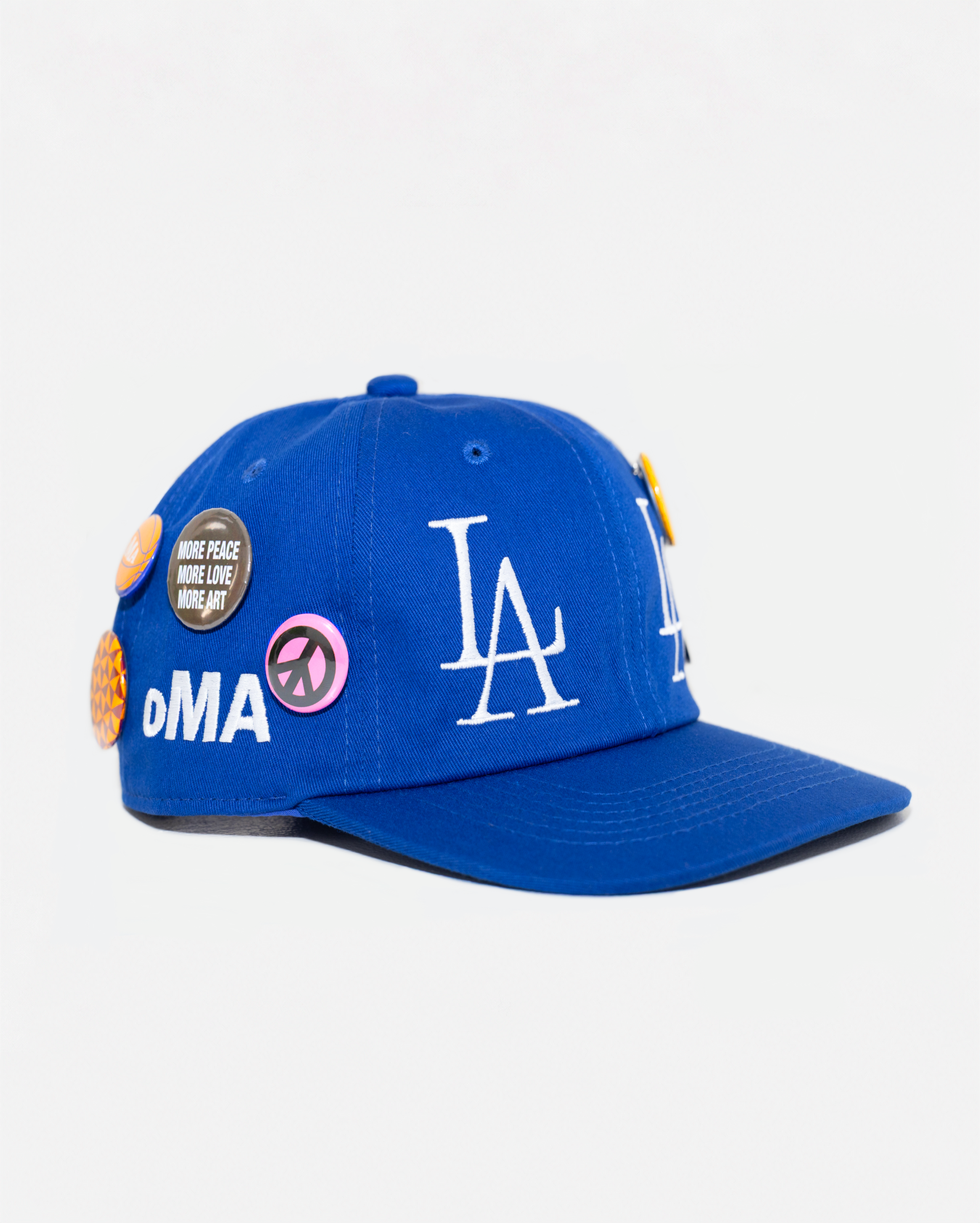 oLD LoS ANGELES BUTToN HAT (BLUE)