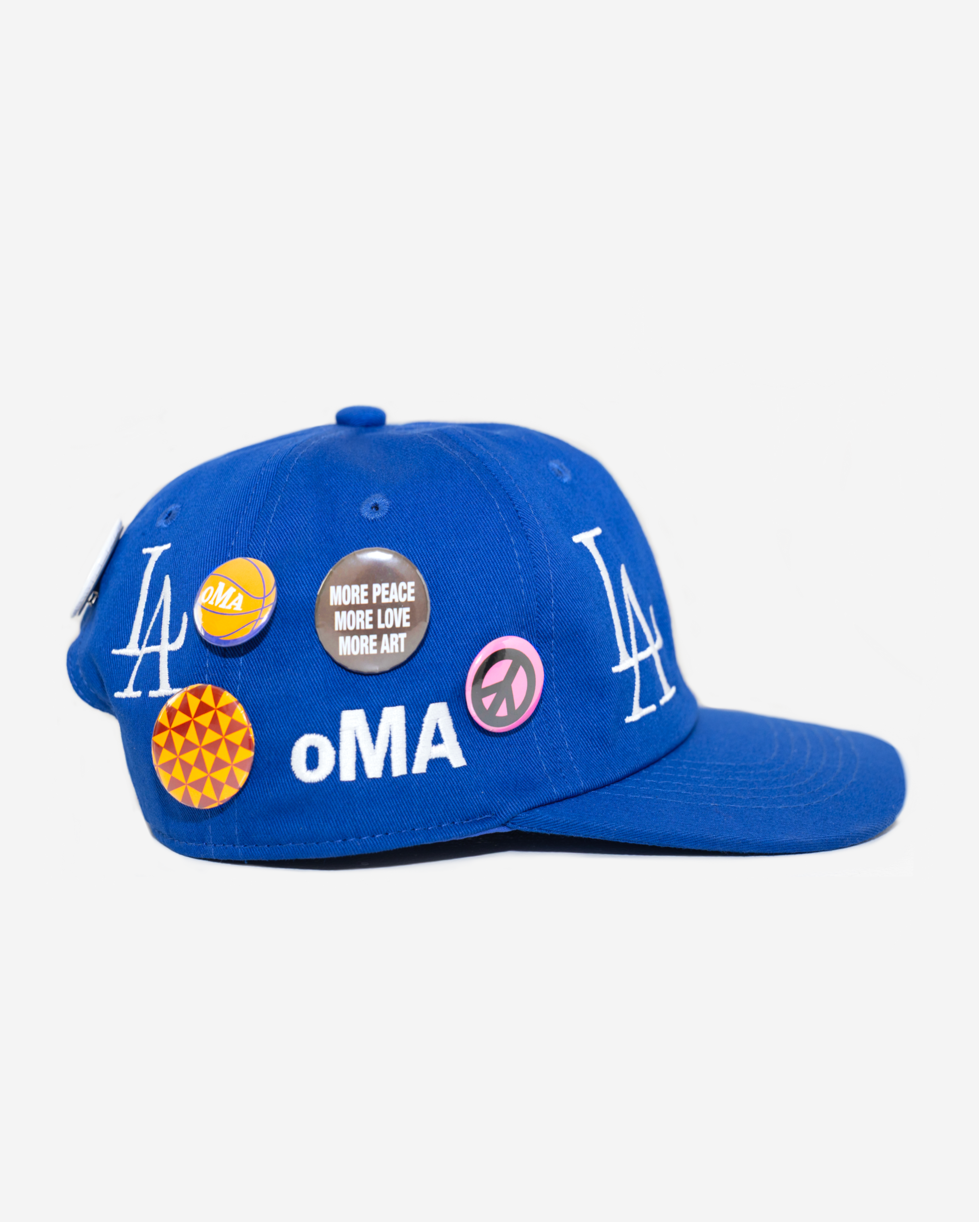 oLD LoS ANGELES BUTToN HAT (BLUE)