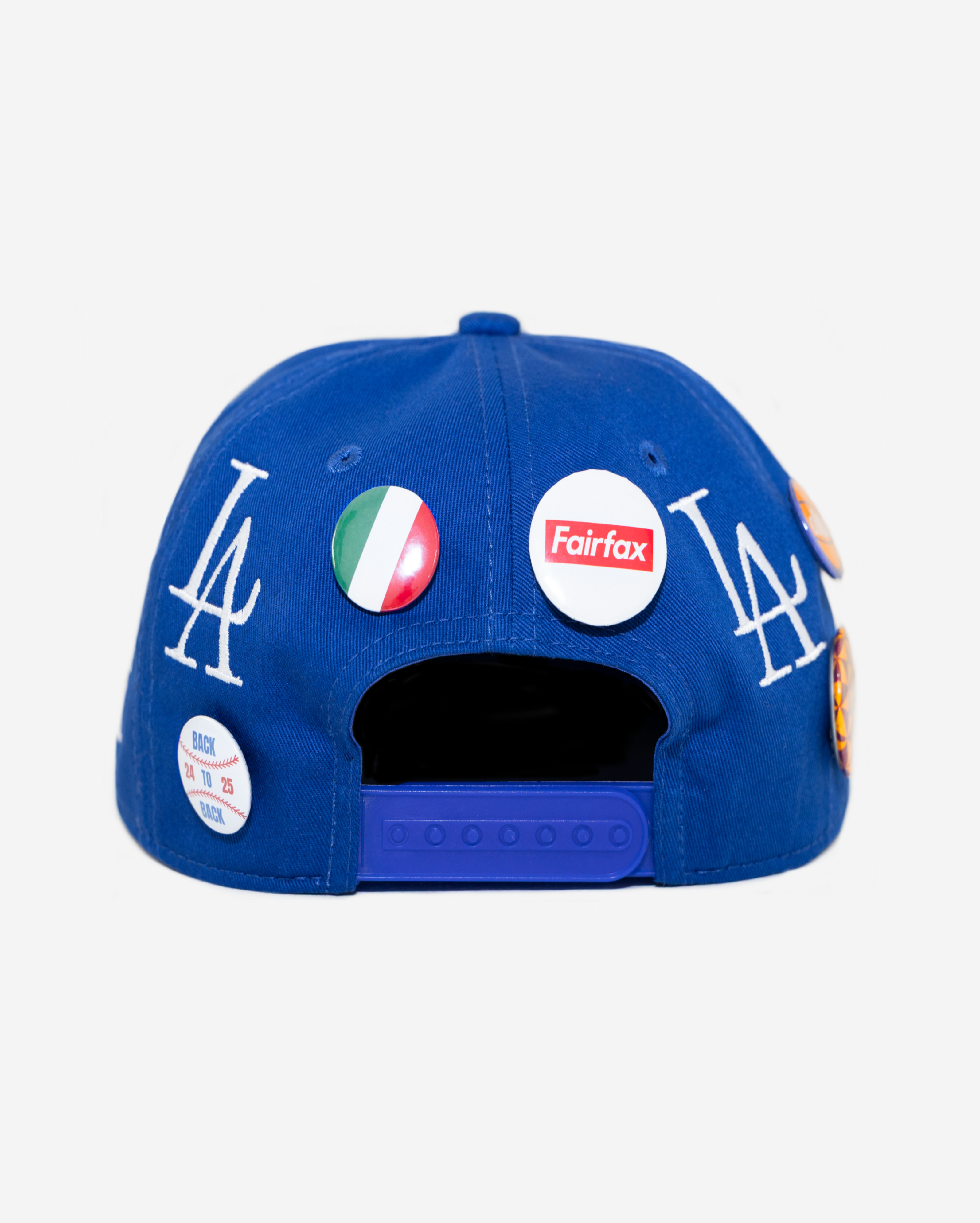 oLD LoS ANGELES BUTToN HAT (BLUE)