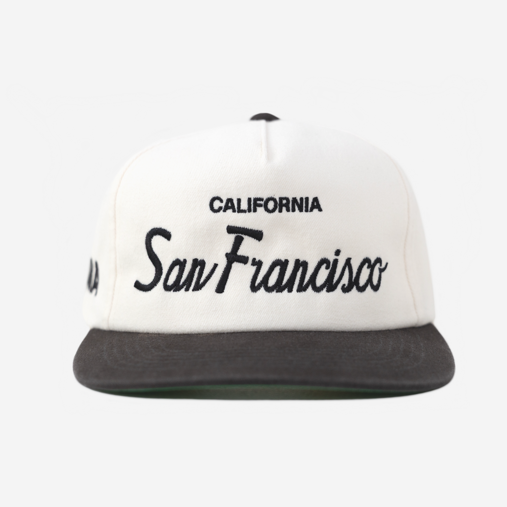 SAN FRANCISCo, CALIFoRNIA THRoWBACK HAT (IVoRY)