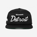 DETRoIT, MICHIGAN THRoWBACK HAT (BLACK)