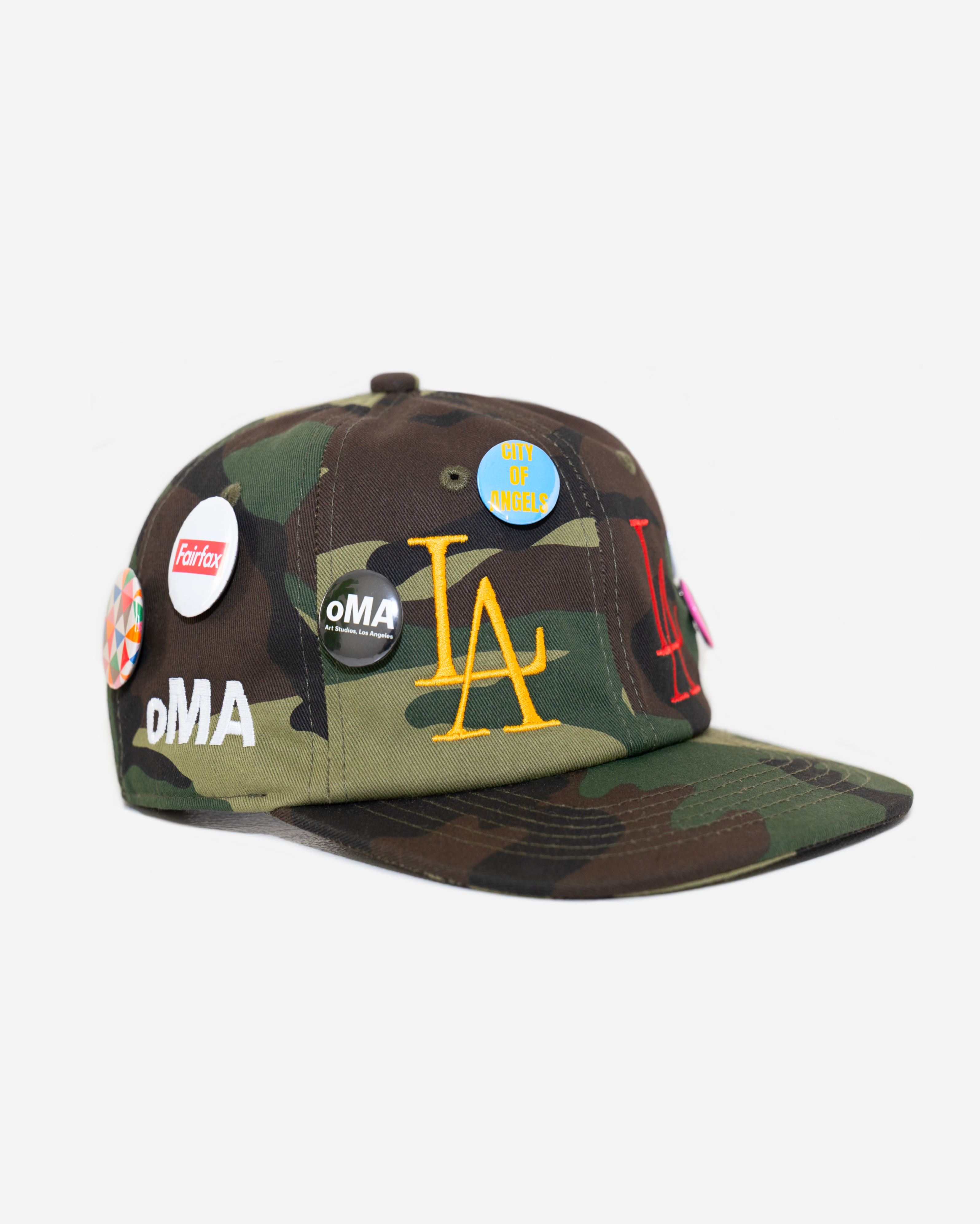 oLD LoS ANGELES BUTToN HAT (MULTI CAMo)