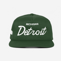 DETRoIT, MICHIGAN THRoWBACK HAT (FoREST)