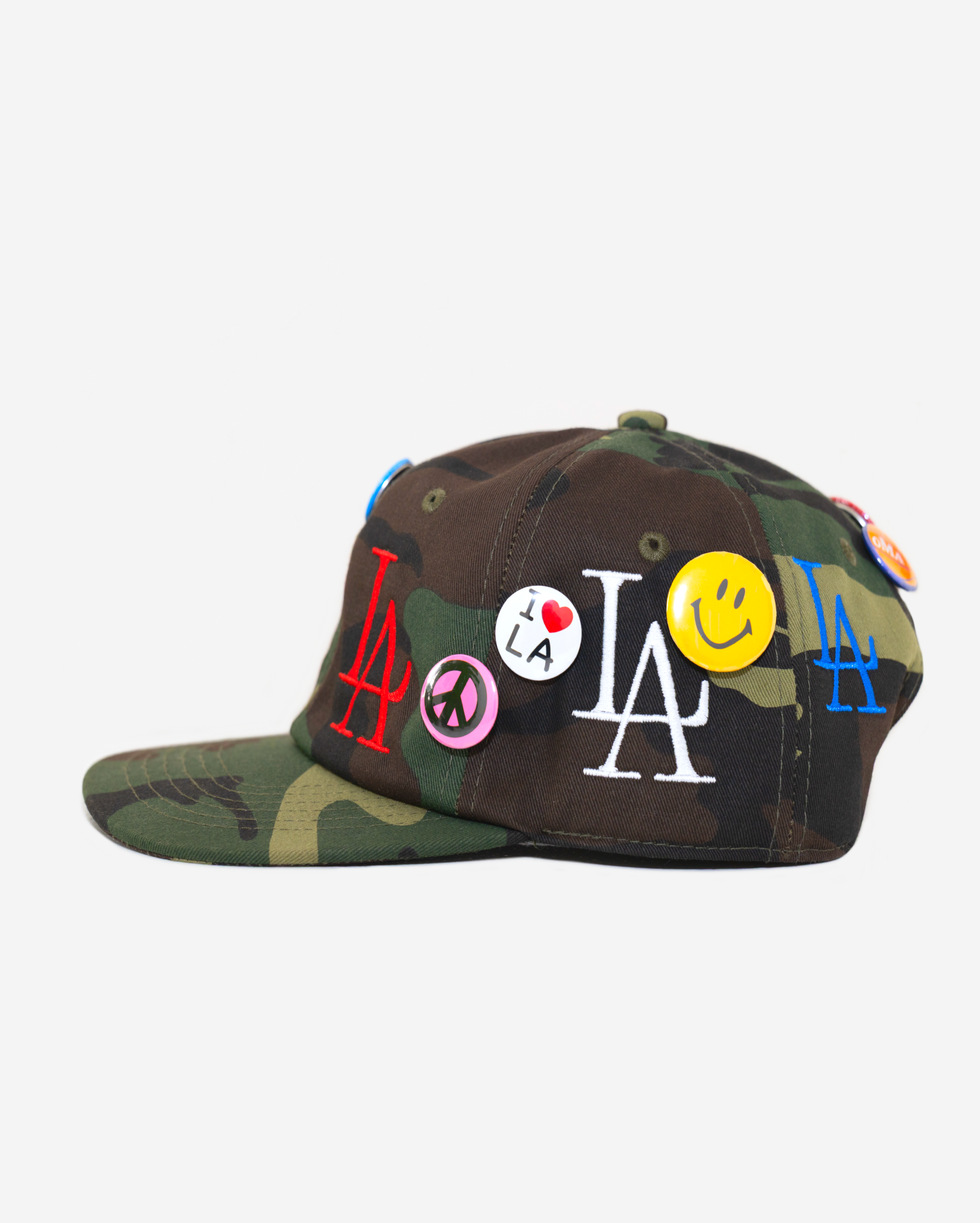 oLD LoS ANGELES BUTToN HAT (MULTI CAMo)