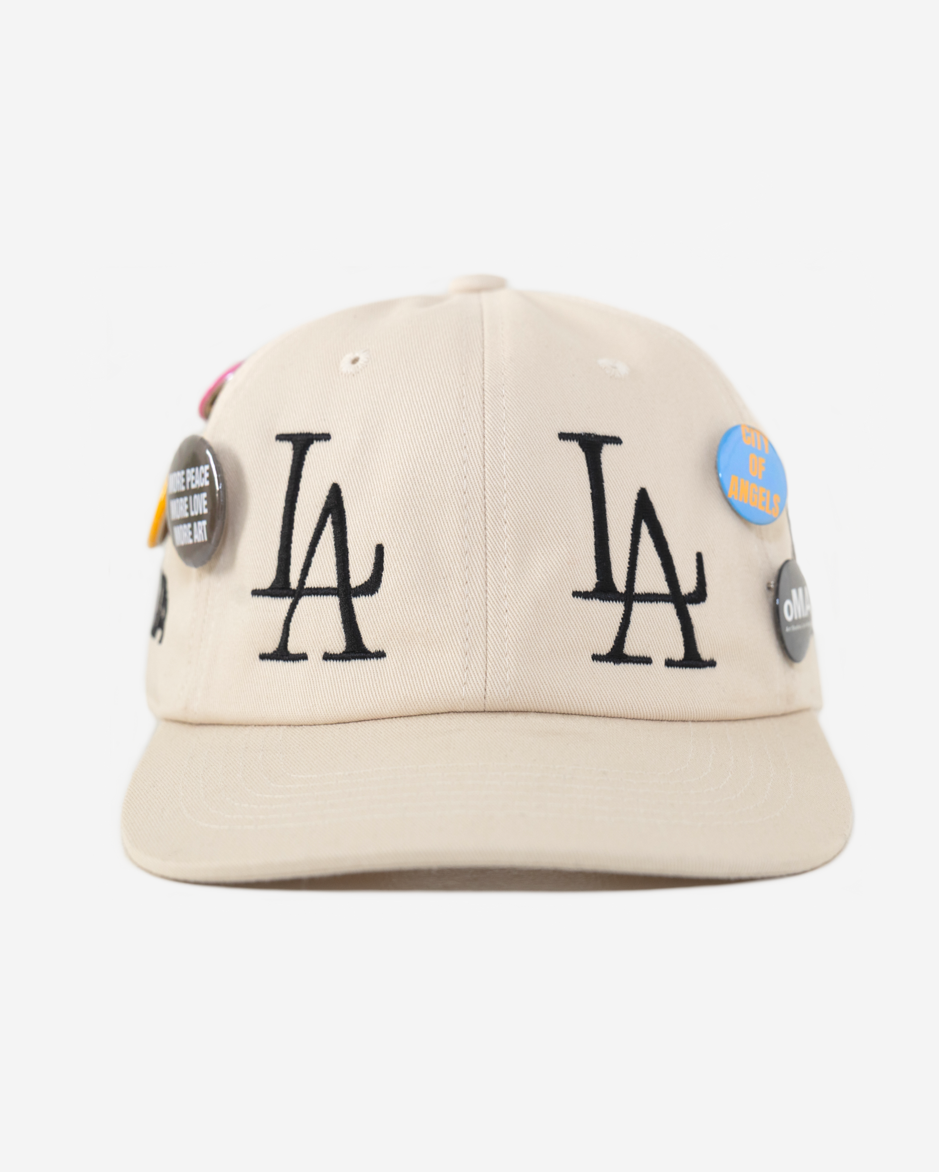 oLD LoS ANGELES BUTToN HAT (CREAM)