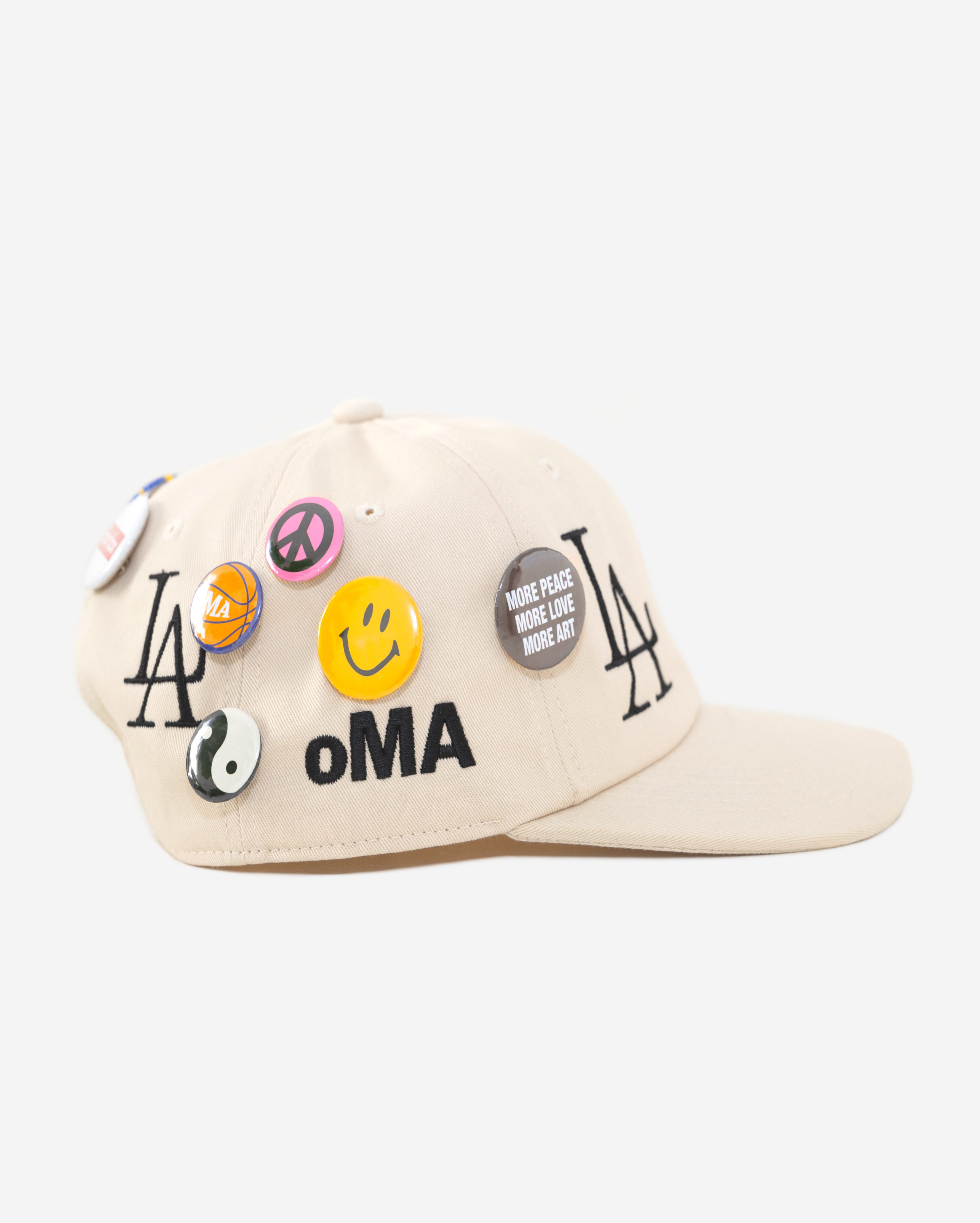 oLD LoS ANGELES BUTToN HAT (CREAM)