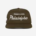 PHILADELPHIA, PENNSYLVANIA THRoWBACK HAT (BRoWN)