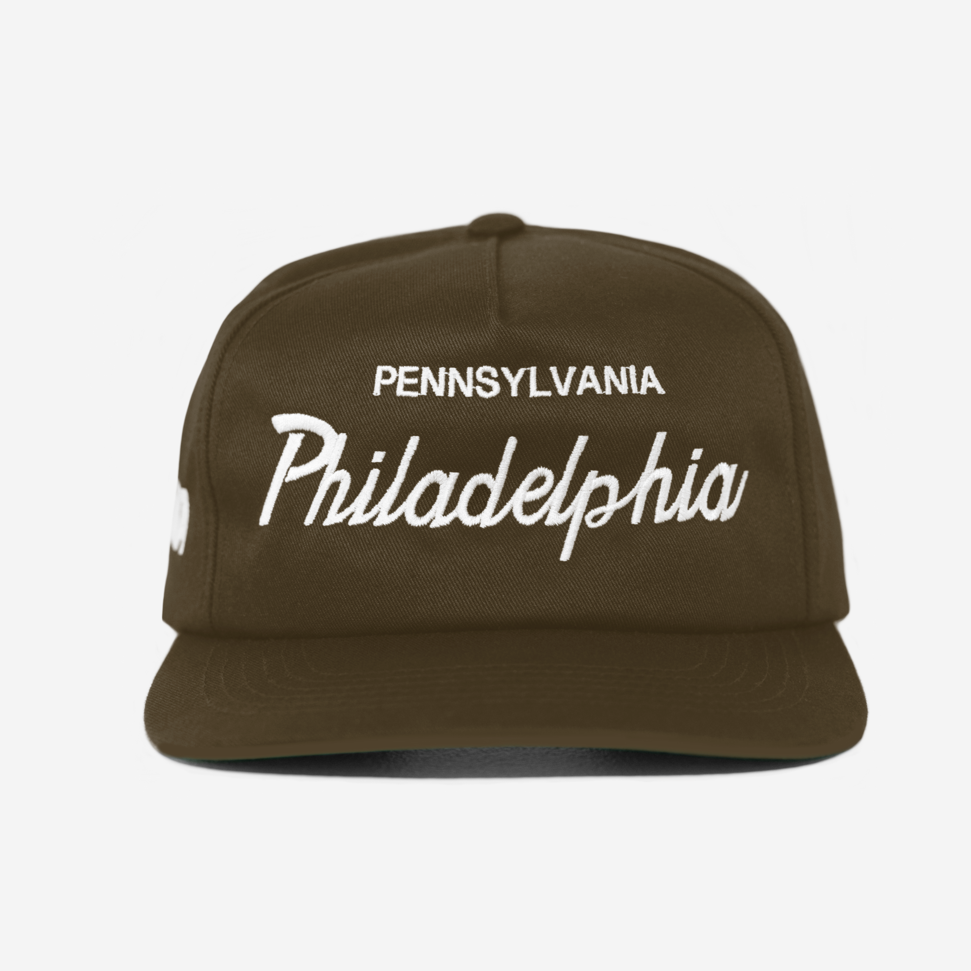 PHILADELPHIA, PENNSYLVANIA THRoWBACK HAT (BRoWN)