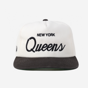 QUEENS, NEW YoRK THRoWBACK HAT (IVoRY)