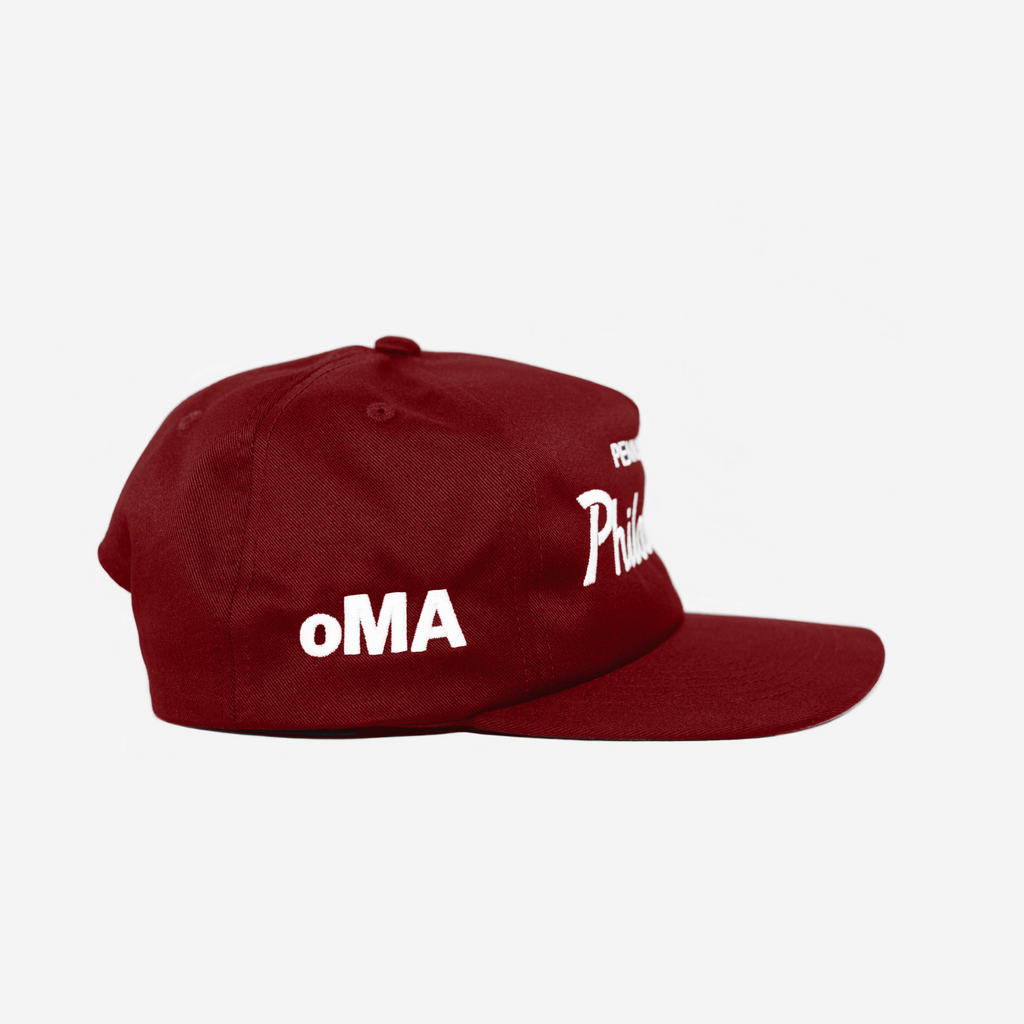 PHILADELPHIA, PENNSYLVANIA THRoWBACK HAT (BURGUNDY)