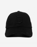 DETRoIT DISTRESSED HAT (TRIPLE BLACK)
