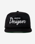 GRAPHIC DESIGNER THRoWBACK HAT (BLACK)
