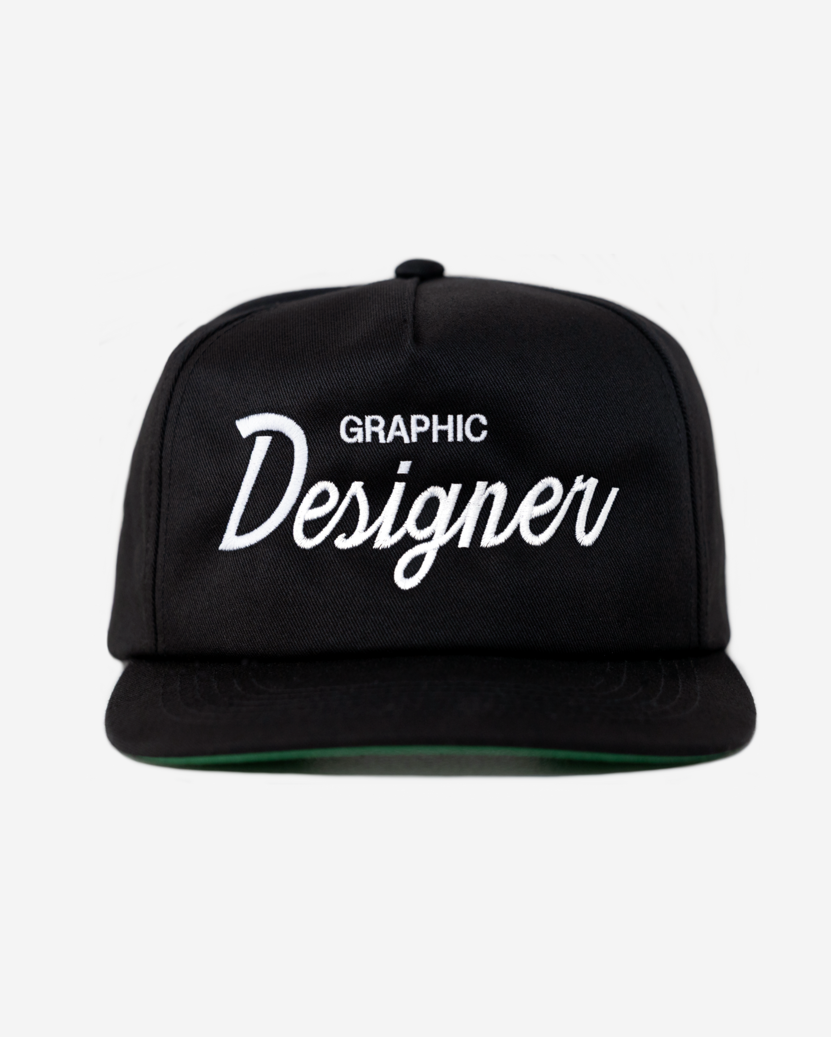 GRAPHIC DESIGNER THRoWBACK HAT (BLACK)