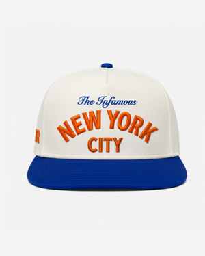 THE INFAMoUS... NYC HAT (IVoRY/BLUE)