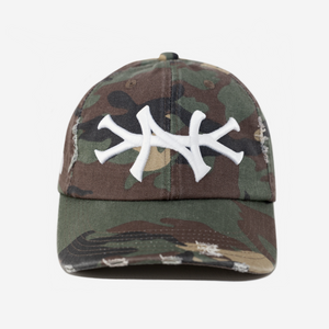 NEW YoRK DISTRESSED HAT (ARMY CAMo)