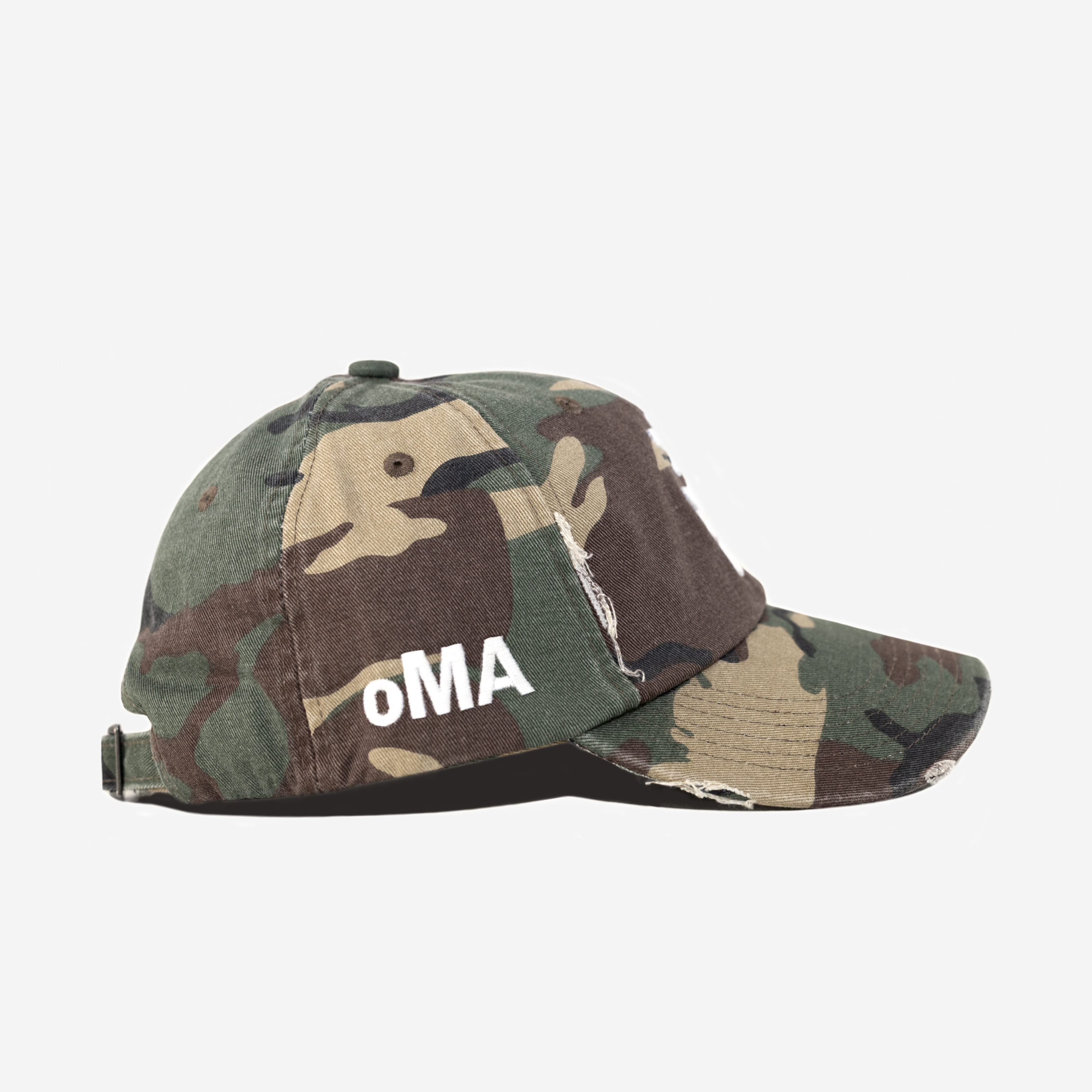 NEW YoRK DISTRESSED HAT (ARMY CAMo)