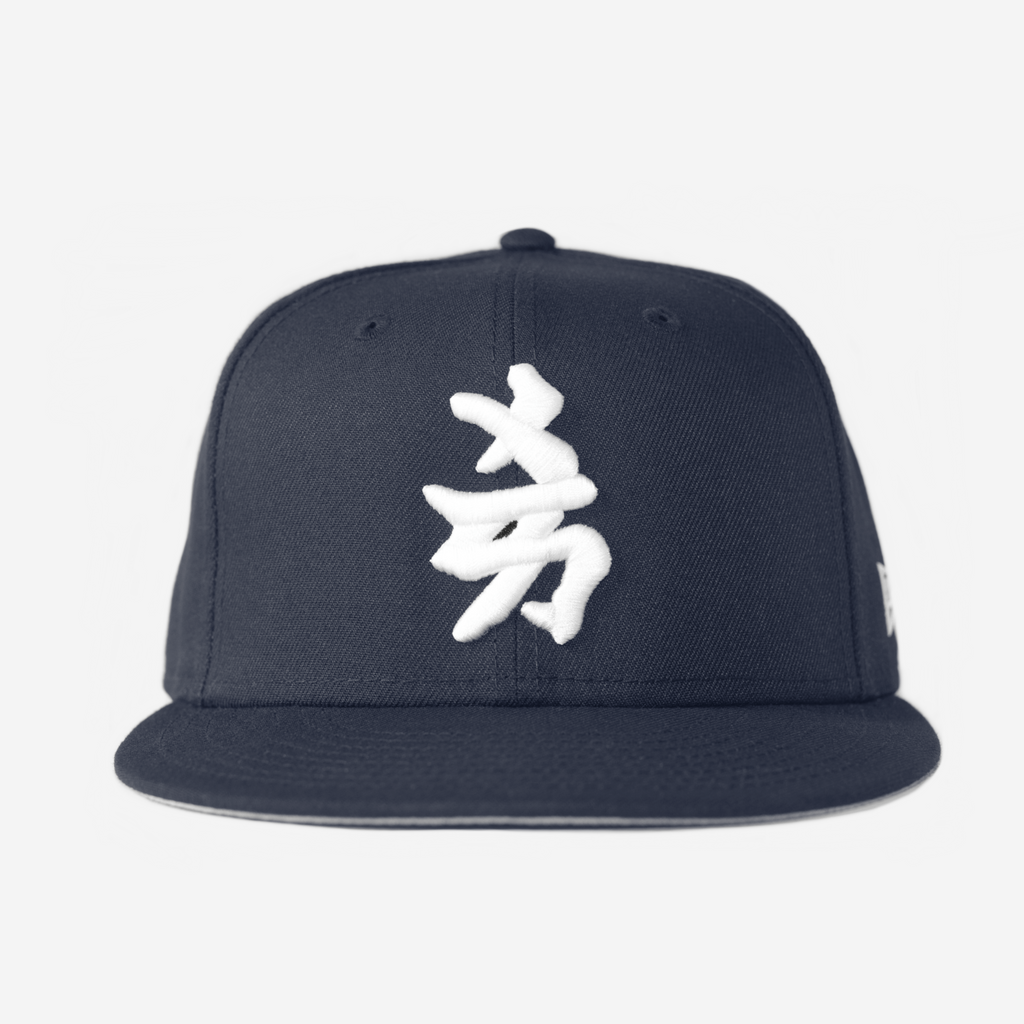 NY KANJI FITTED HAT (NAVY)