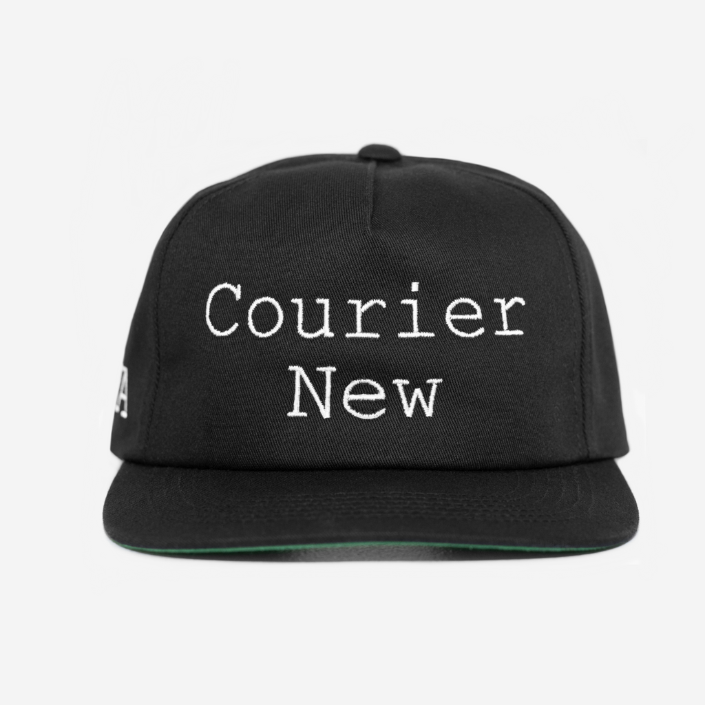 Courier New FoNT HAT (BLACK)
