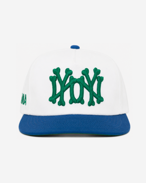 NY NY BRASIL BONES HAT (IVoRY/BLUE)