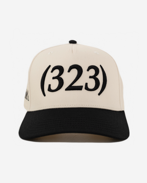 LoS ANGELES AREA CoDE HAT (CREAM)