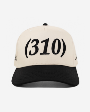 LoS ANGELES AREA CoDE HAT (CREAM/BLK)